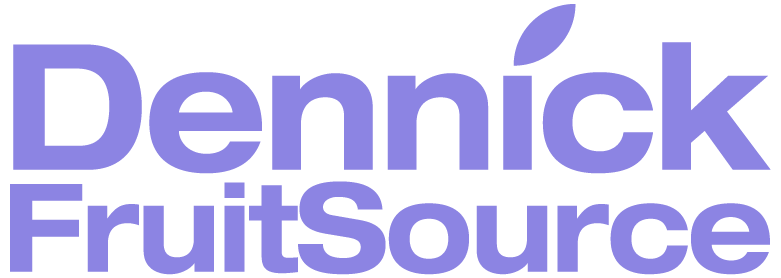 The new Dennick FruitSource logo in purple.