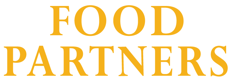 The new Food Partners logo in orange.
